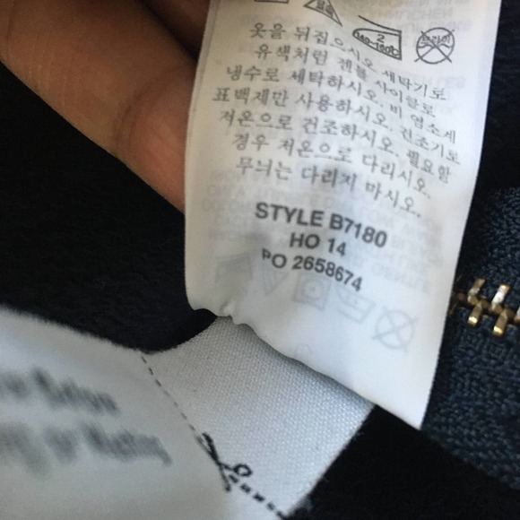 J. Crew Women's Painted Striped Blue and White Sweatshirt Size Small B7180 - Picture 6 of 10